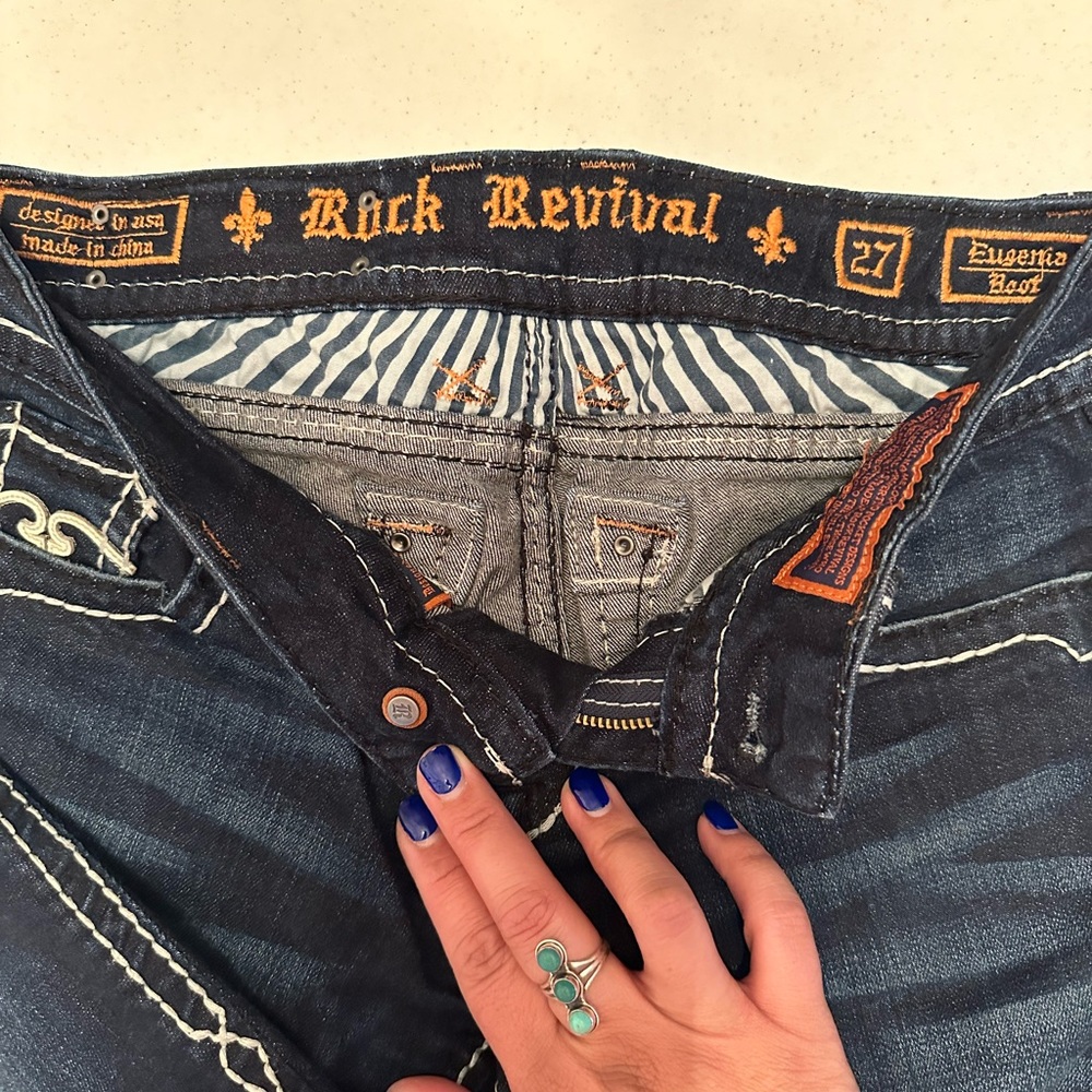 Rock revival jeans, like new.